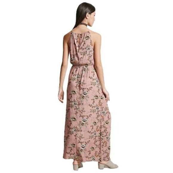 FOREVER 21 Floral High Neck Maxi‎ Dress Small NEW - Picture 3 of 8